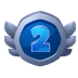 Second place badge